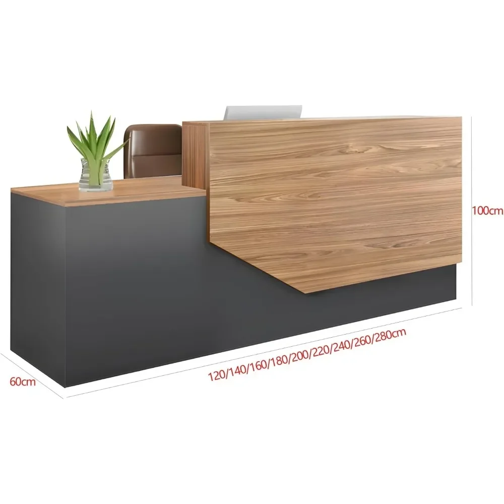 

Modern Wooden Reception Desk Counter Lockable Retail Checkout Counter Beauty Salon Receptionist Desk Muebles Drawers Office