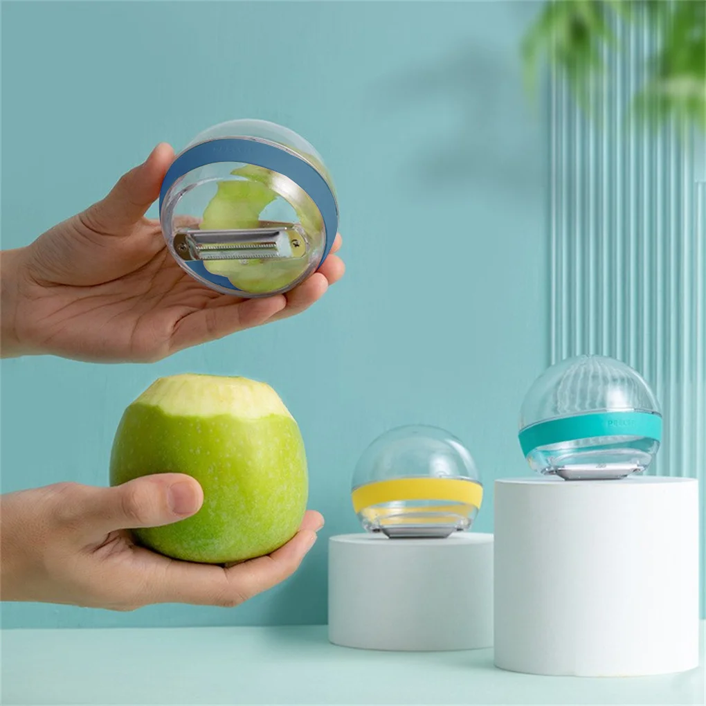 Vegetable Peeler Container Stainless Steel Potato Peeling Tool Kitchen