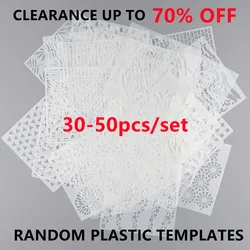 30-50pcs/set Clearance Random Plastic Stencils for DIY Scrapbook Lucky Bag Craft Stencils Worth Twice or Triple What You Pay