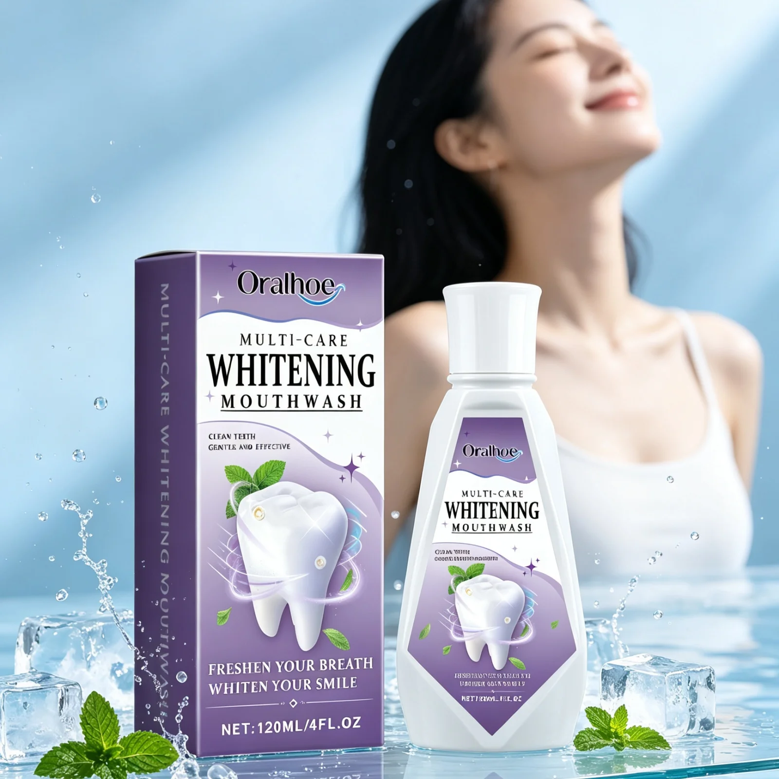 Breath Freshener Mouthwash Relieve Oral Discomfort Eliminate Bad Breath Cleaning Mouth Hygiene Brighten Tooth Cool Rinse Liquid