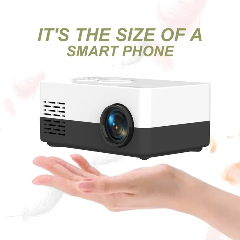 

Audio Video Mini Beamer For Home Theater 480X360 Pixels 1080P Supported USB US Plug