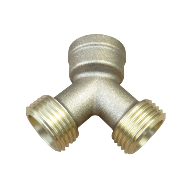 1 Input 2 Output Tees Joint Water Splitter Tees Connector Heavy Duty 3 Way Garden Hose Adapter for Steam Dryer Enduring