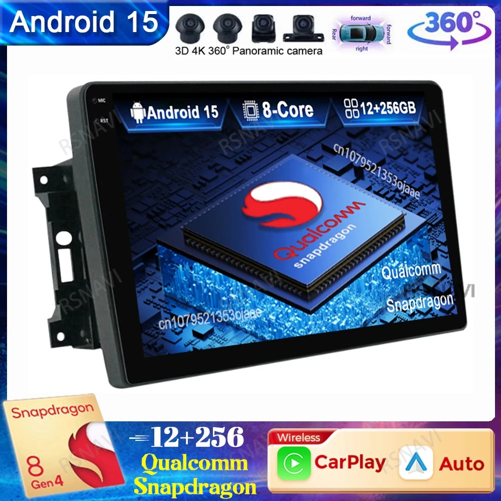 

Android 15 Car Radio For Jeep Wrangler 3 JK 2007 - 2018 Viedo Player Head Unit BT DSP Wireless Carplay Auto Qualcomm 5G WIFI DVD