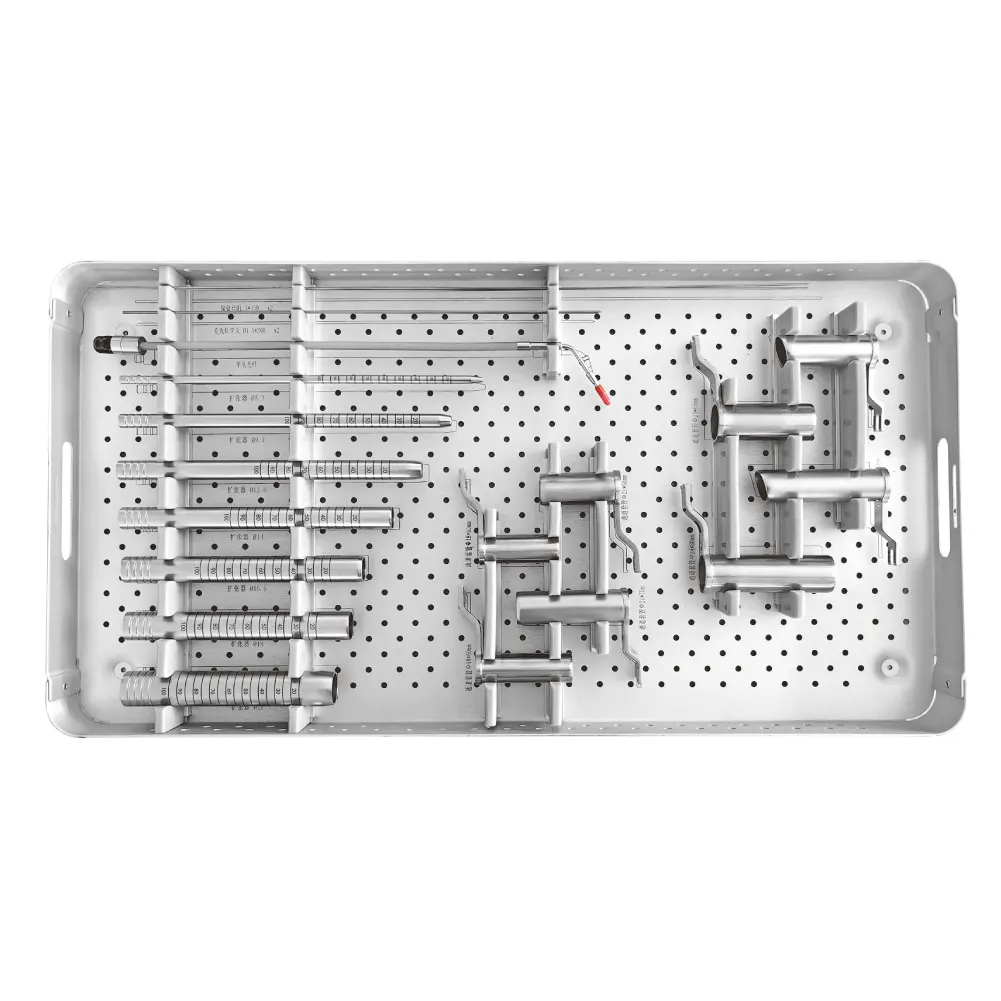 Conjunto de Instrumentos para Sistema de Túnel Retractor, Instrumentos Quirúrgicos, Instrumentos Espinales Mínimamente Invasivos