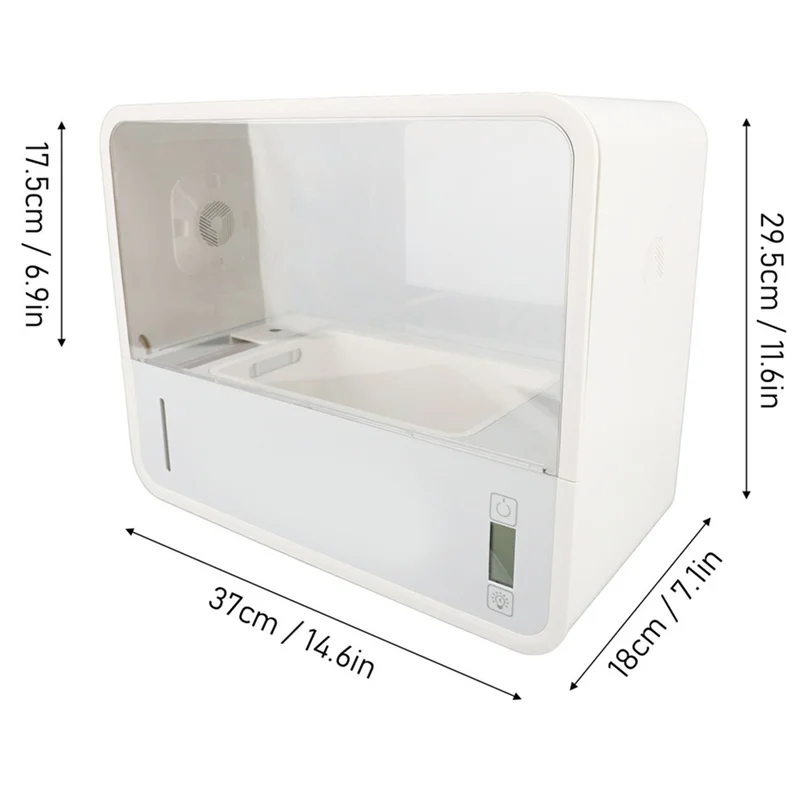 Abzs cogumelo crescente caixa inteligente sistema sem solo vista transparente iluminação led automática ainda ar cogumelo tenda