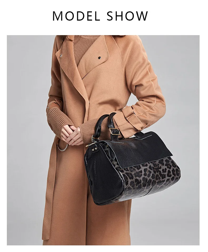 Aidrani Echtleder-Handtasche 2026 Damen-Mode-Tasche Premium Leopardenmuster Luxusmarke Top-Rindsleder-Tasche – Detail 1