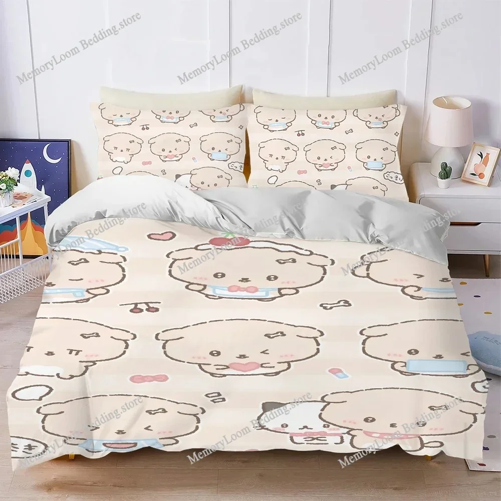 Kawaii I-Ishiyowa-Chan Cute Duvet Cover Set Home Style Bedding Soft Laundry Cotton Bed Student Dormitory Gift Luxury Gift519