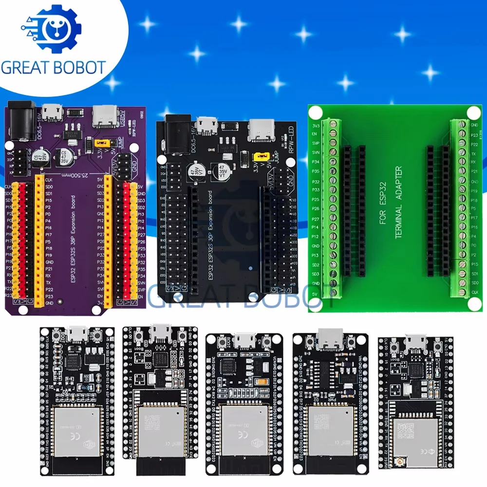 BS ESP32-S Development Board: CP2102 USB, Dual-Core WiFi/Bluetooth Module with Power Amplifier Filter