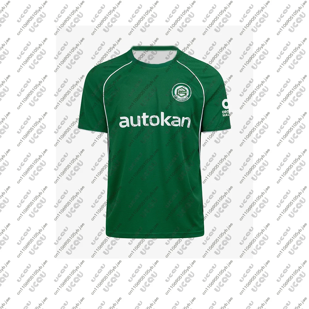 25-26 Mens Kids Boys Groningen Home Top Adult Home Jersey Soccer Game Sport N-Netherlands Away Breathable Football Jersey Shorts