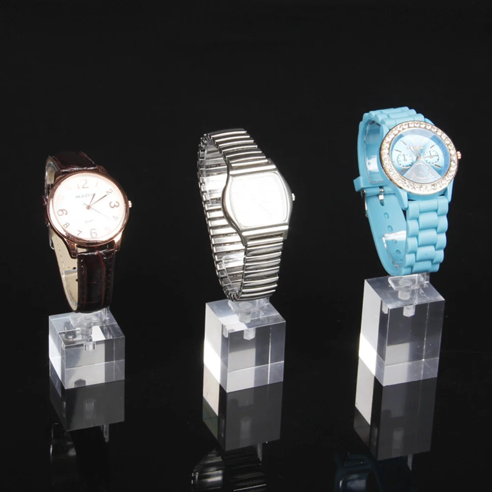 

3 PCS/Set Watch Display Stand C-shaped Jewelry Organizer Acrylic Practical Holder