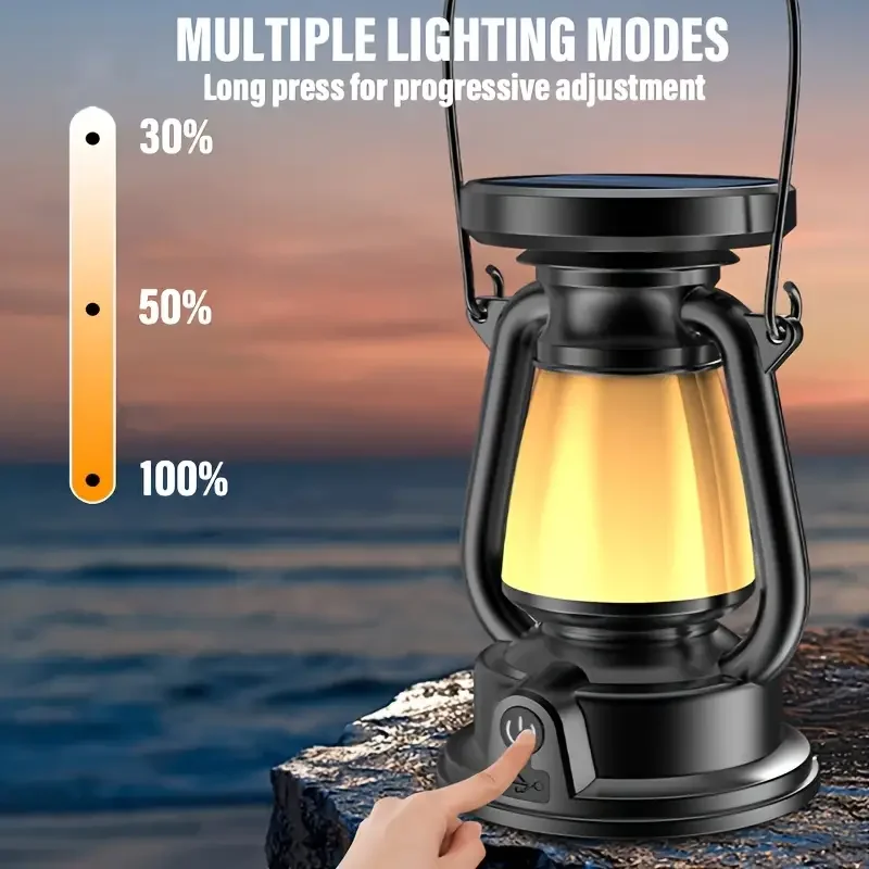 Retro Horse Light Charging Decoration Atmosphere Light Led Desk Lamp Outdoor Camping Bar Light Table Light Lantern Home Decor
