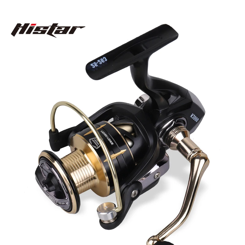 

HISTAR 1000-5000 Light Tough 12KG Max Drag 5.2:1 Gear Ratio Metal Spool Left/Right Hand K+HT Series Spinning Fishing Reel