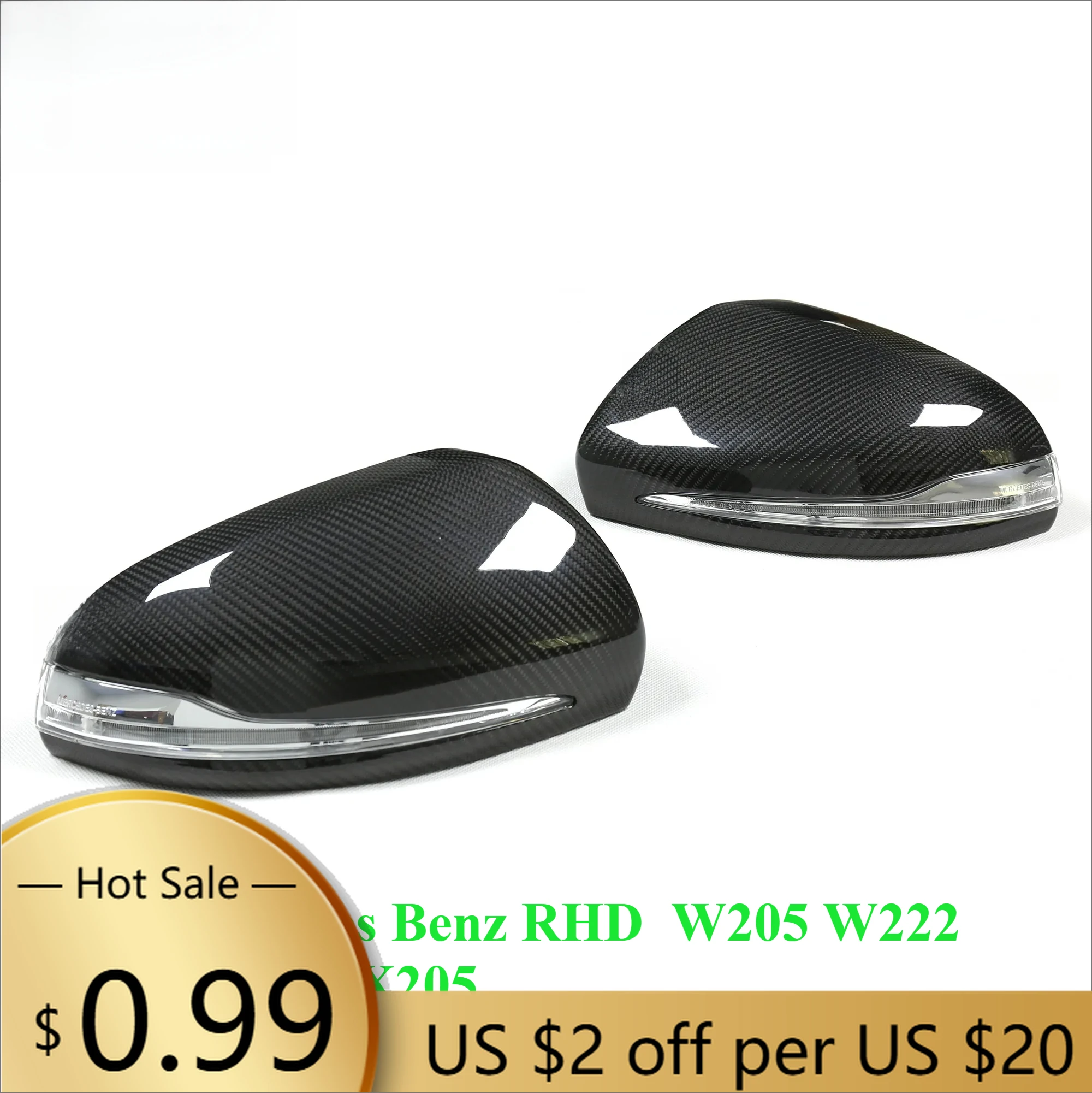 

Steering Covers For Mercedes RHD W205 W222 W213 C257 X253 Benz C S GLC E Class Dry Carbon Mirror cover 1:1 Replace Style AMG D