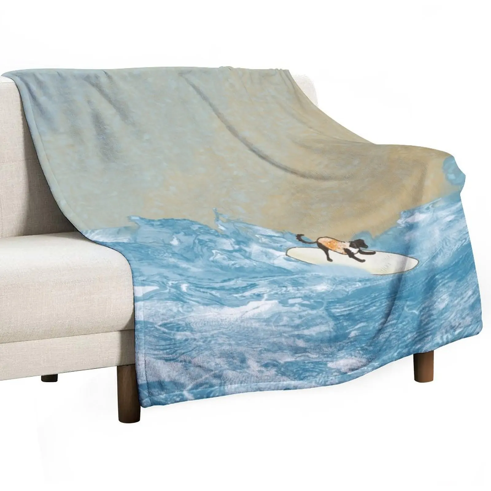 

Dog Surf II Throw Blanket Weighted Luxury Throw Blankets
