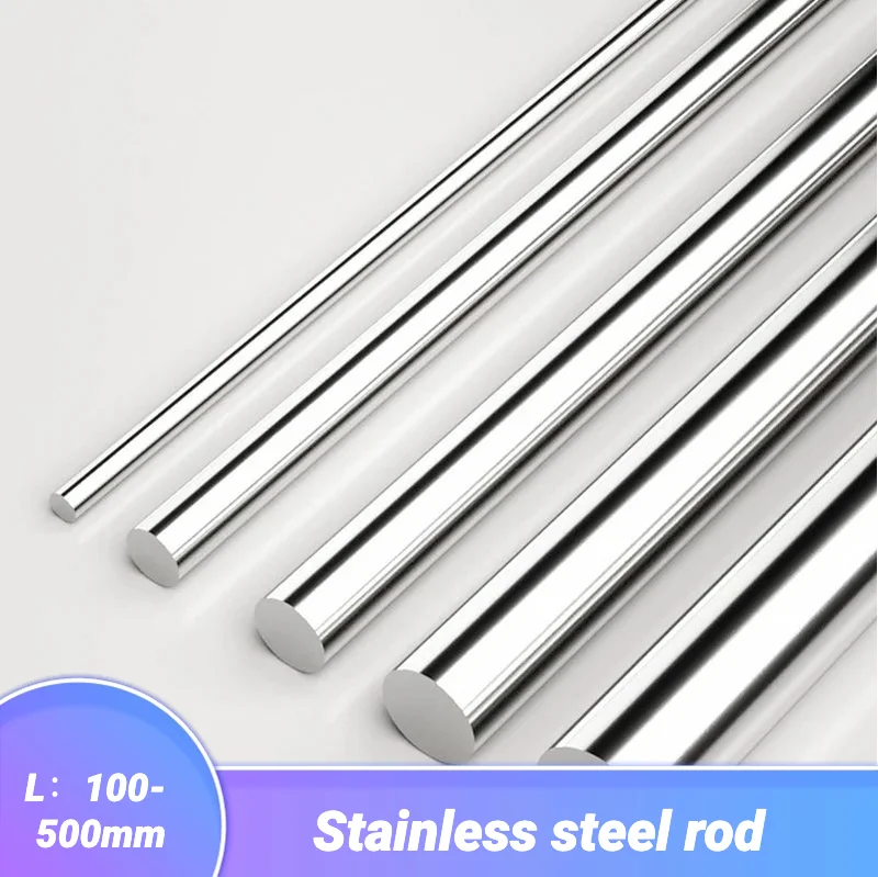 304 스테인리스 스틸 로드, 3D 프린터 부품, 1mm 1.5mm 2mm 2.5mm 3mm 4mm 5mm 6mm 7mm 9mm 10mm 10.5mm 길이 100-500mm 300mm 8.5mm