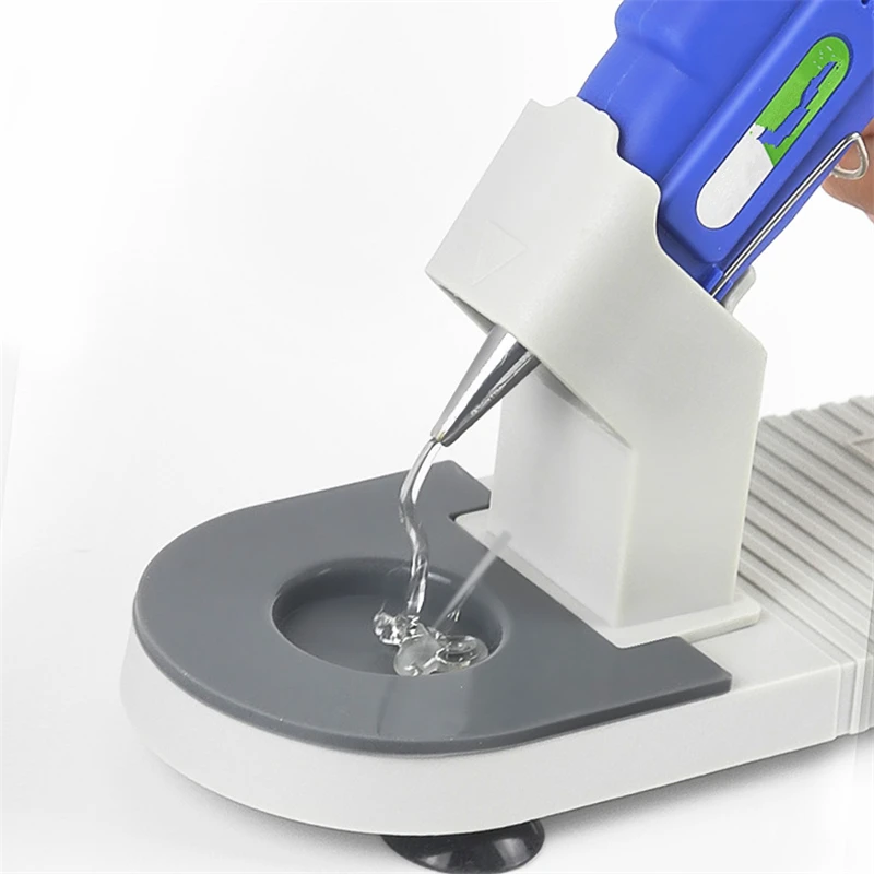 Hot Melt Glue Gun Stand Glue Gun Base Universal with Sucker Industrial Guns Holder Gadgets Glue Gun Organizer Handmade DIY Tools