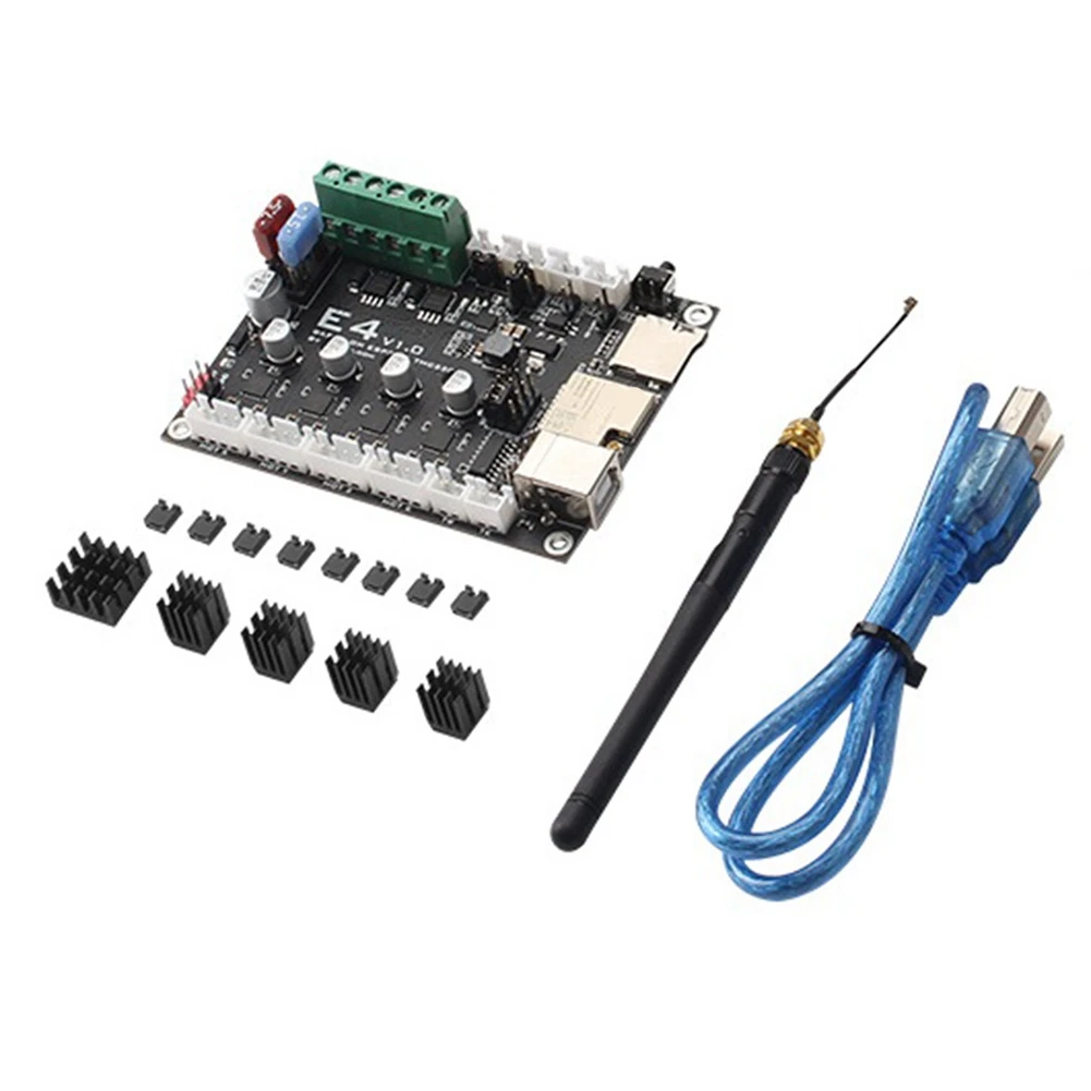 E4 V1.0 ESP32 Motherboard Control Board 3D Printer Motherboard Accessories TMC2209 Drives with External Antenna