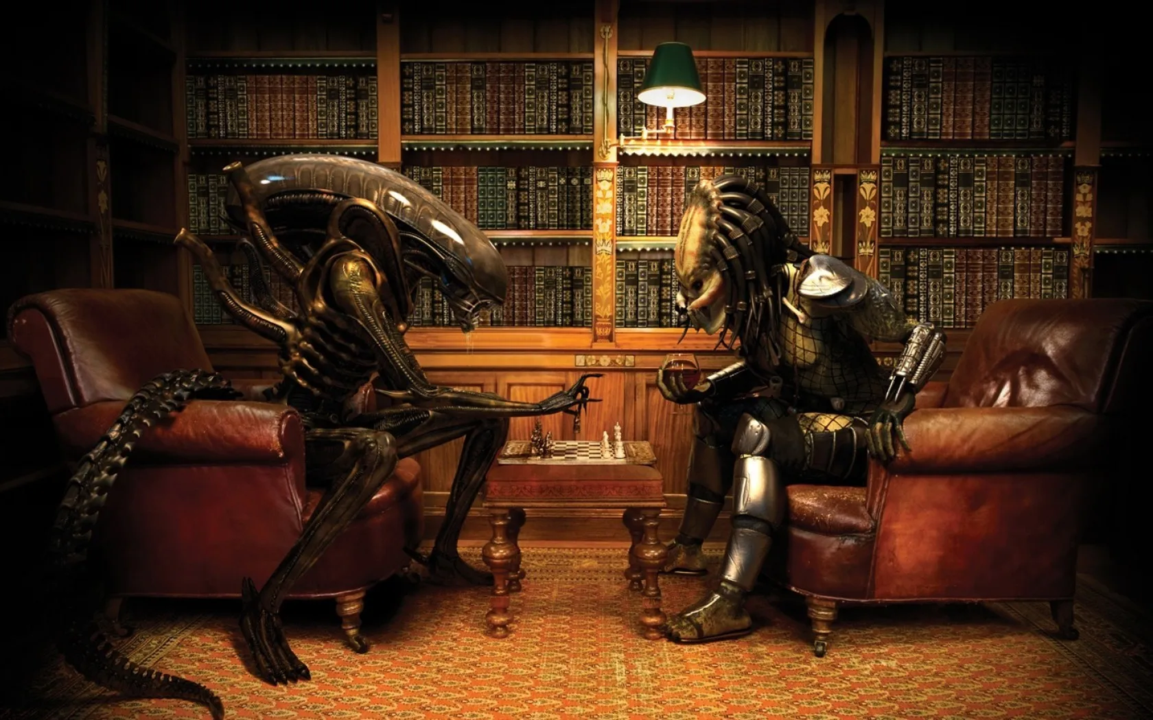 

Alien vs Predator Movie Art Picture Print Silk Poster Home Wall Decor