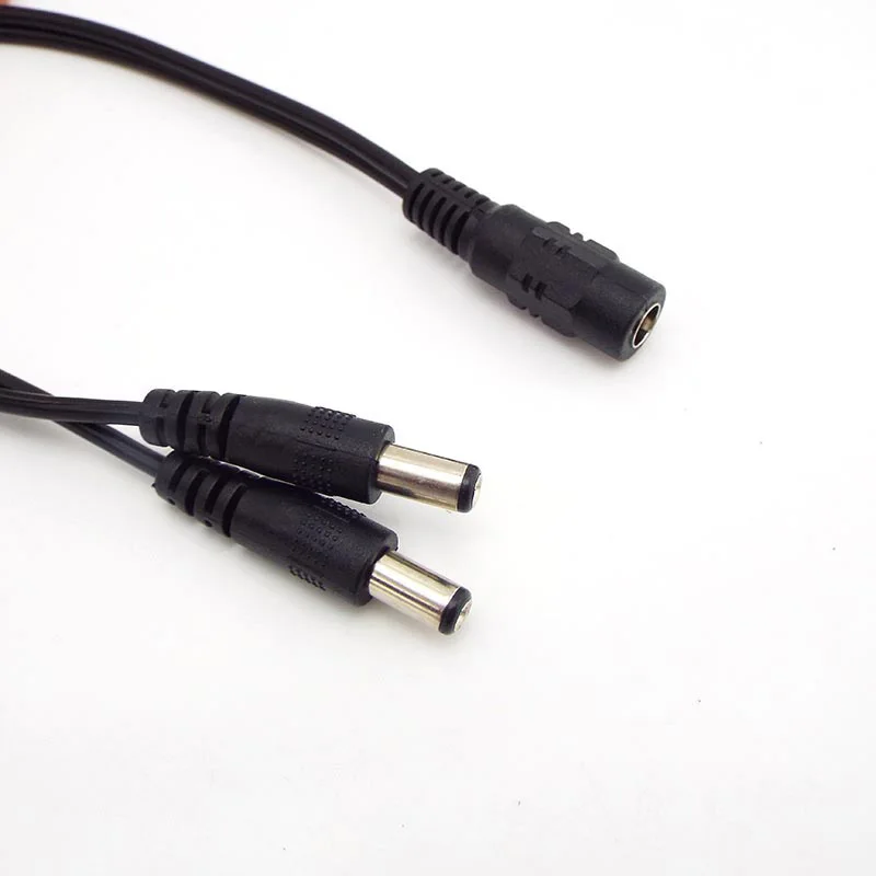 2 WAY DC Power ADAPTER CABLE 5.5 มม.x 2.1 มม.1 ชาย 2 หญิง 2 ชาย Splitter CONNECTOR ปลั๊กขยายสําหรับกล้องวงจรปิด LED Strip LIGHT K5