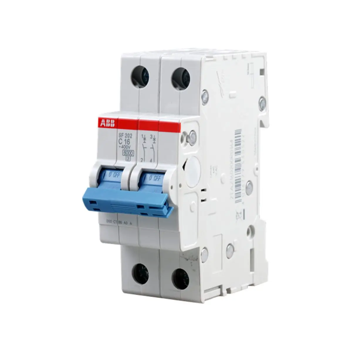 SF202-C16 10230834 2TAZ160200R0164 Miniature Circuit Breaker, C-Char, 6kA, 16A, 2P