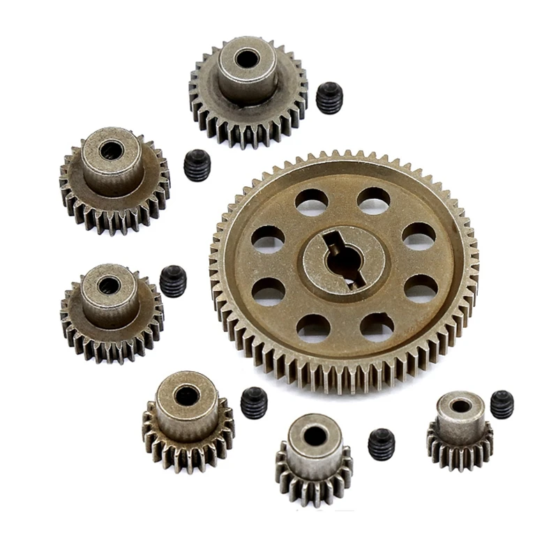 11184 Metal Diff Main Gear 64T Motor Pinion Gears For 1/10 RC Car HSP Himoto Amax Redcat Exceed 94111 Parts