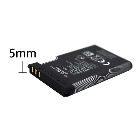 노키아 BL-5C 1100 6230 6600 1108 1112 1200 n70 n91 N-게이지 교체용 배터리 충전기, 1020mAh 휴대폰 배터리
