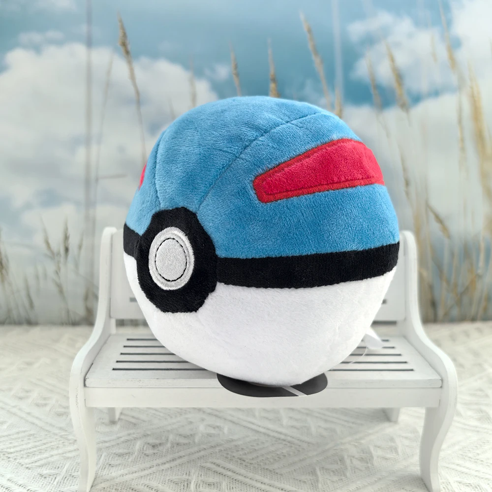 Pokemon LEGENDS Great Pokeball 12cm Plush Toy , Pokémon Scarlet Violet Game ポケットモンスター Cartoon Poke Ball Doll Stuffed Animal