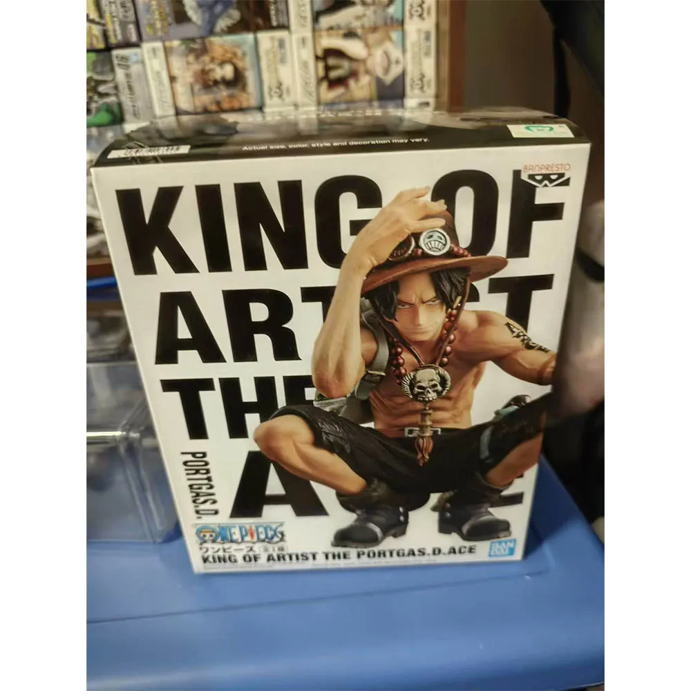 

BANDAI Banpresto PORTGAS-D-ACE Anime Figure - Squat Position Model Toy Genuine Boxed Collectible