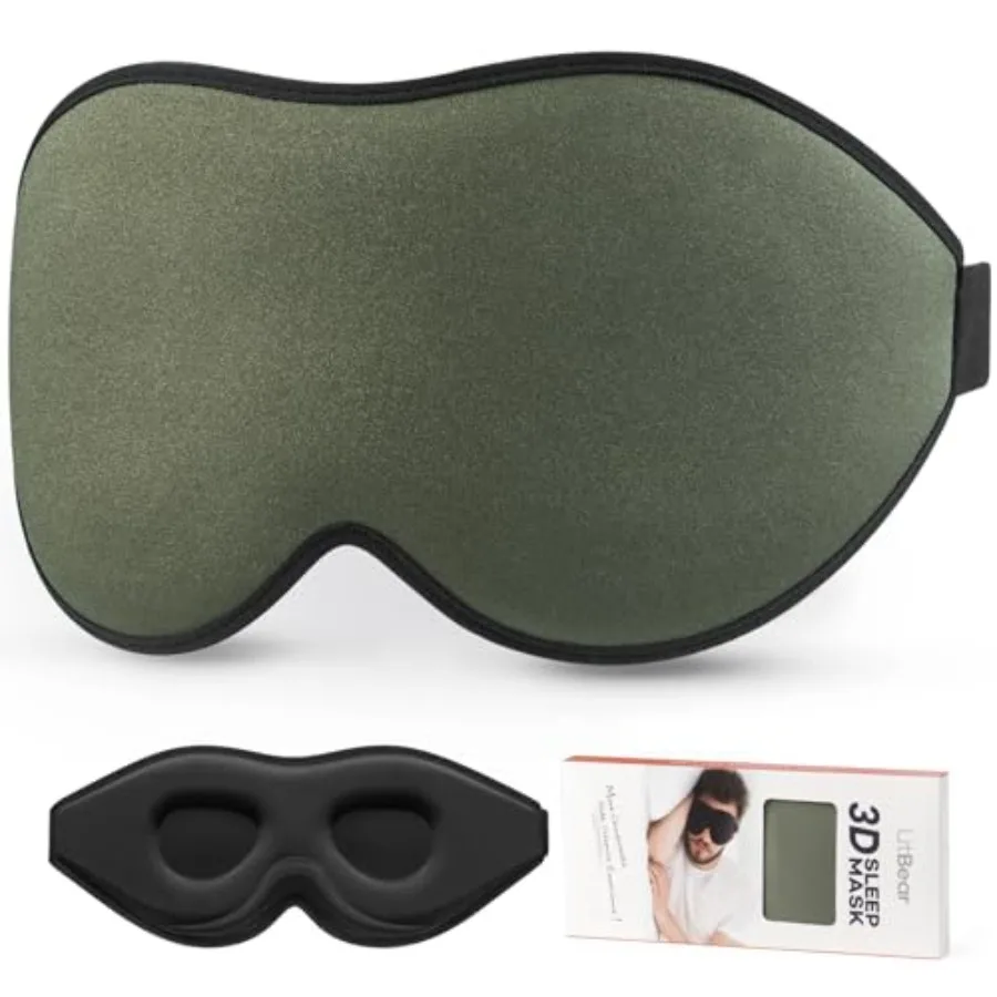 

Sleep Mask for Men Side Sleeper, Sleeping Mask for Women Light Blocking, 3D Contoured Cup Eye Mask Sleeping, Soft Lightweight S