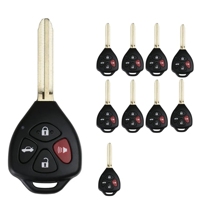 5Pcs/Lot XKTO02EN Wired Remote Key Universal 4 Buttons Key Tool Max VVDI2 Mini Key For Toyota Ford Style English Version