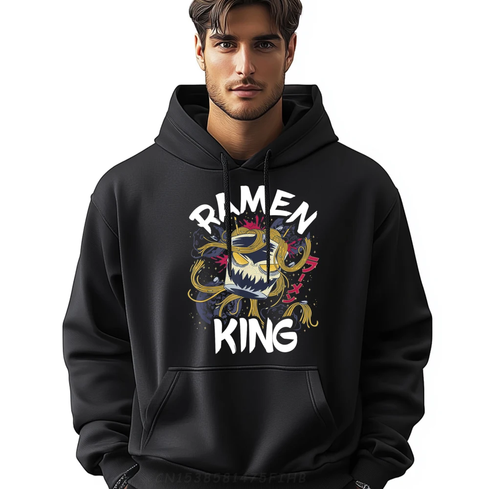 

Ramen King Japanese Noodles Lover Scary Kawaii Ramen Bowl Grey Hoodie Graphic Tee New Year 2025 Gothic Style