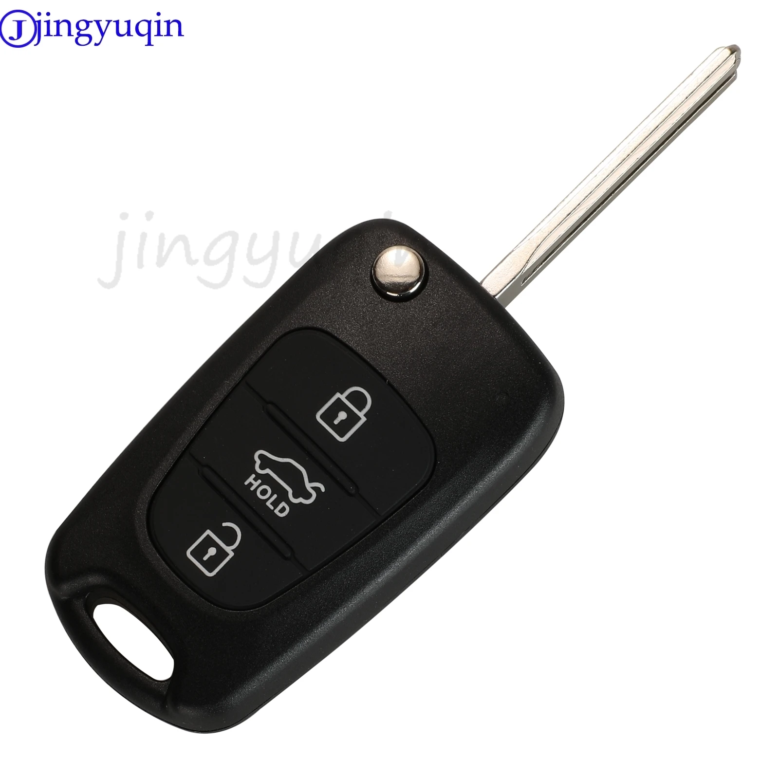 jingyuqin 81996-1H200 433MHz FSK ID46 chip 3 Buttons Flip Remote Car Key Fob For Kia K2 Soul Ced 2007-2010 OKA-185T Control