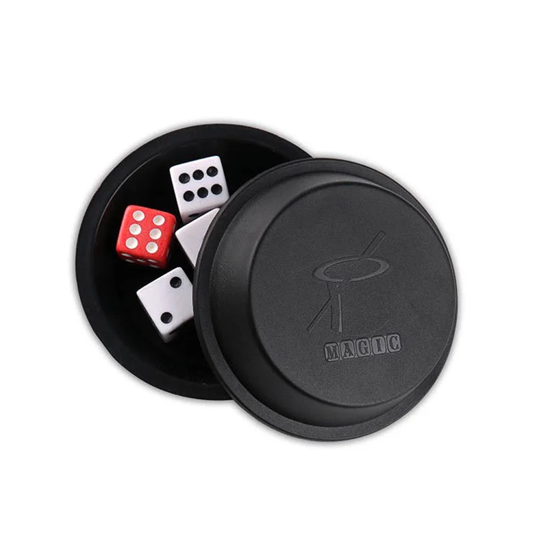 Super Fliegende Würfel (Schwarze Box) für Partys als Zauberrequisiten für Anfänger, für magisch fliegende Würfel, interaktives Würfelspiel, Zaubertricks
