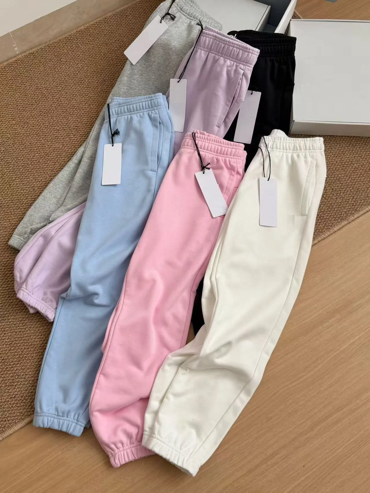 

AIAI Lemon Women Colorful Style Long Pants for Sports Daily Slimming Sports Trousers Lady Comfortable Loose High Waist Pants