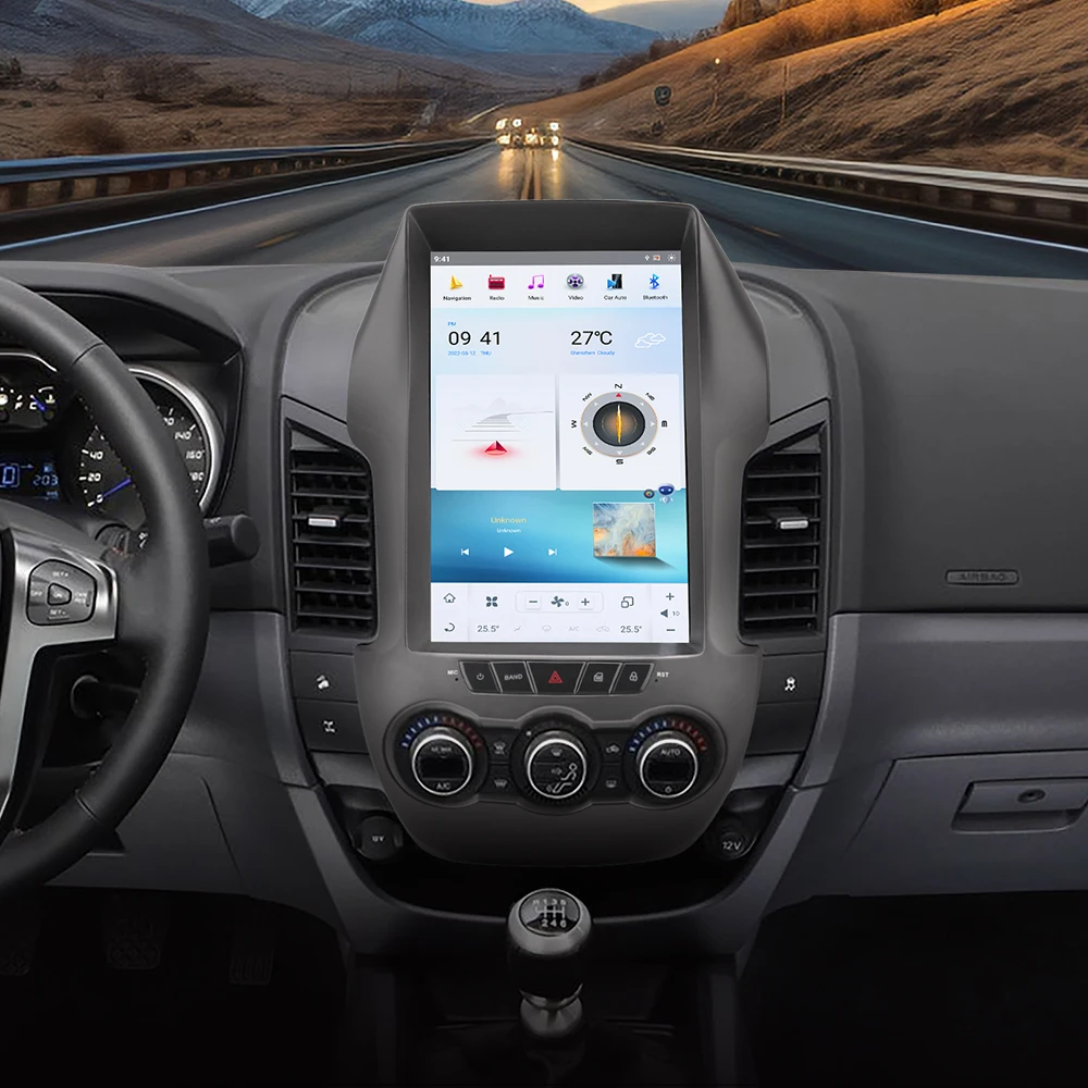 

Для Ford Ranger 2011-2016 Tesla Style 128 ГБ Android 11 Автомобильный GPS-навигатор мультимедийный плеер головное устройство Авторадио аудио стерео
