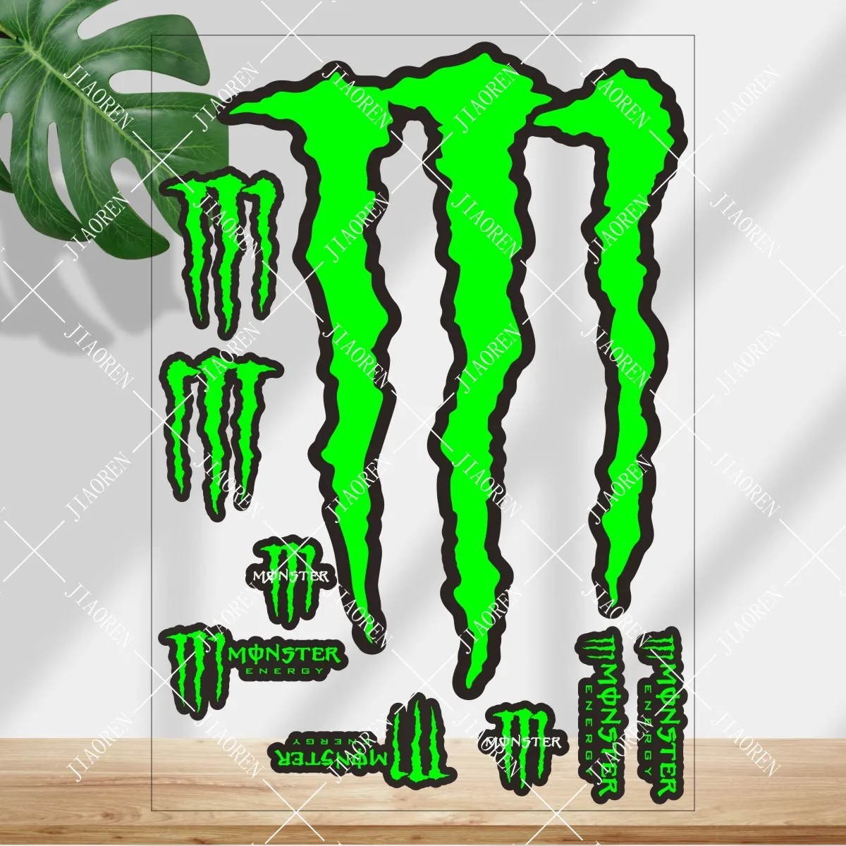 

Reflective Monster Energy Sticker Logo Motorcycle Helmet Tank Car Bike Decal Kit #3