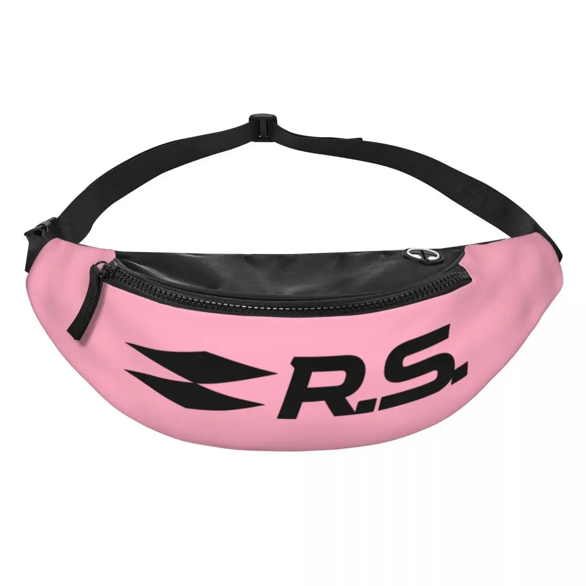 Cool Black RS Club Motorsport Racing Fanny Pack Women Men Crossbody Waist Bag for Traveling Phone Money Pouch