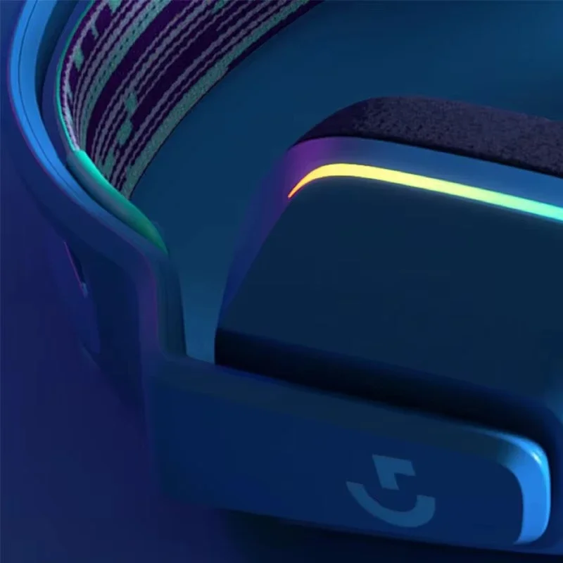 لوجيتك G733 لايت سبيد سماعات بلوتوث RGB DTS X2.0 7.1 صوت محيطي خفيف سماعات لألعاب الكمبيوتر الهوائية