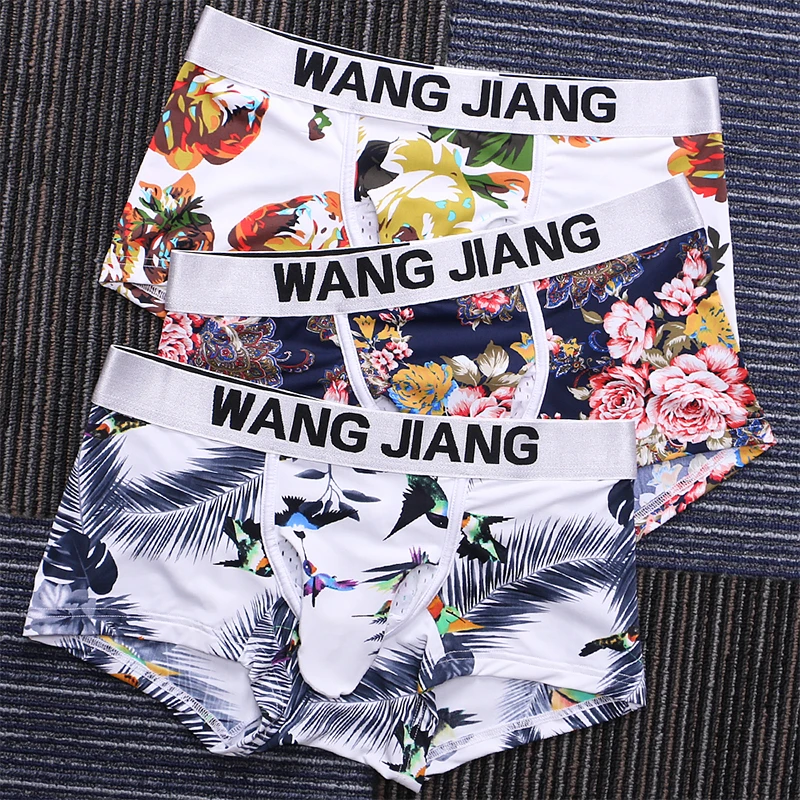 Fashion Man Ice Silk Nylon Boxers Funny Panties Male Gay Penis Pouch Elephant Nose Underwear Jockstrap Bulge Shorts