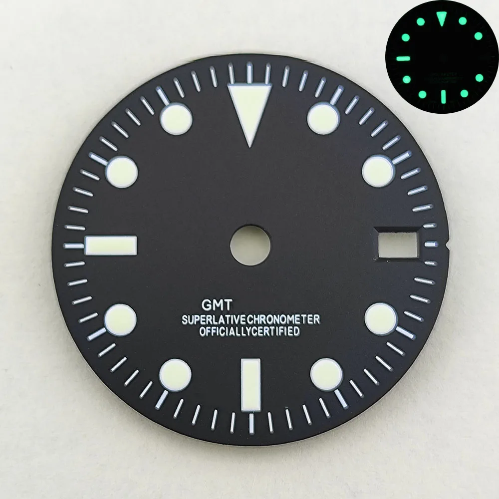 29mm NH34 ダイヤル S ダイヤル グリーン夜光 NH34 ムーブメントに適した時計アクセサリー修理ツール