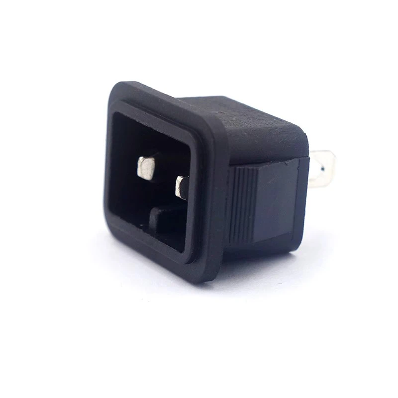 1~5pcs/lot C14 Car refrigerator socket Two-core AC charging DB-14-9 General DC dual-purpose DC power socket CCC