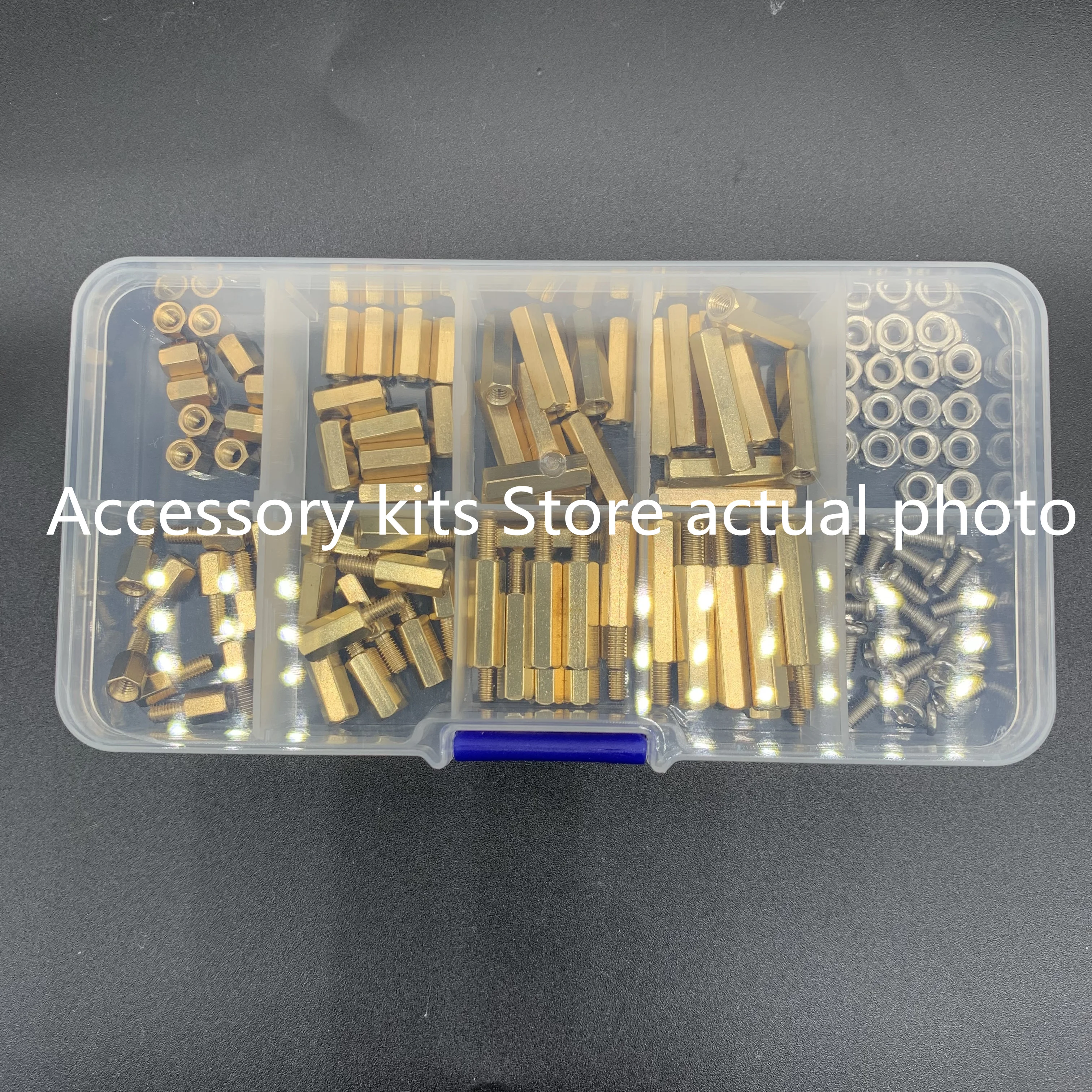 120 boxed M3 stainless steel screws, nuts, brass hexagonal copper columns, isolation columns, spacing column combinations