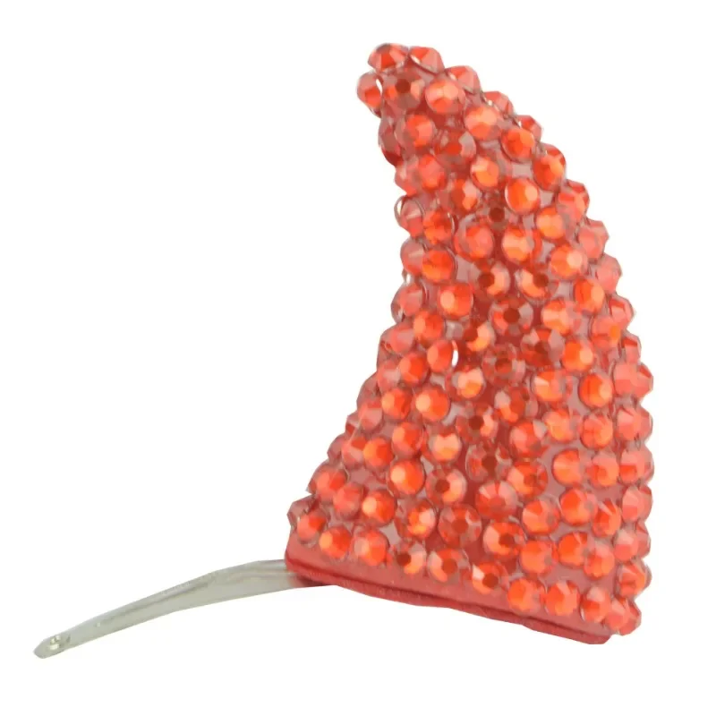 Originaliteit Demon Ox Hoorn Haarspeld Bal Volledige Jurk Accessoires Stage Performance Kleding Match Inlay Rode Diamant Hoofddeksels