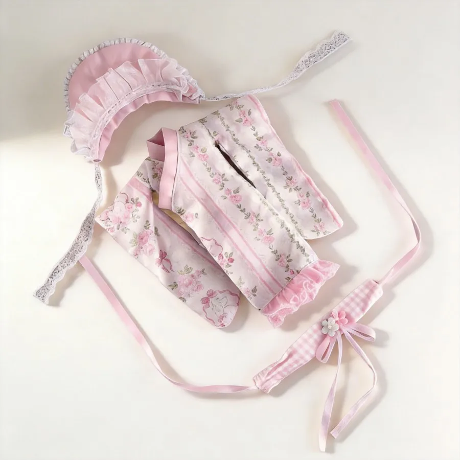 

1/6 SD BJD Doll Clothes Japanese Kimono Outfit for 30cm Coraline Dolls 6/SD Size Doll Clothing