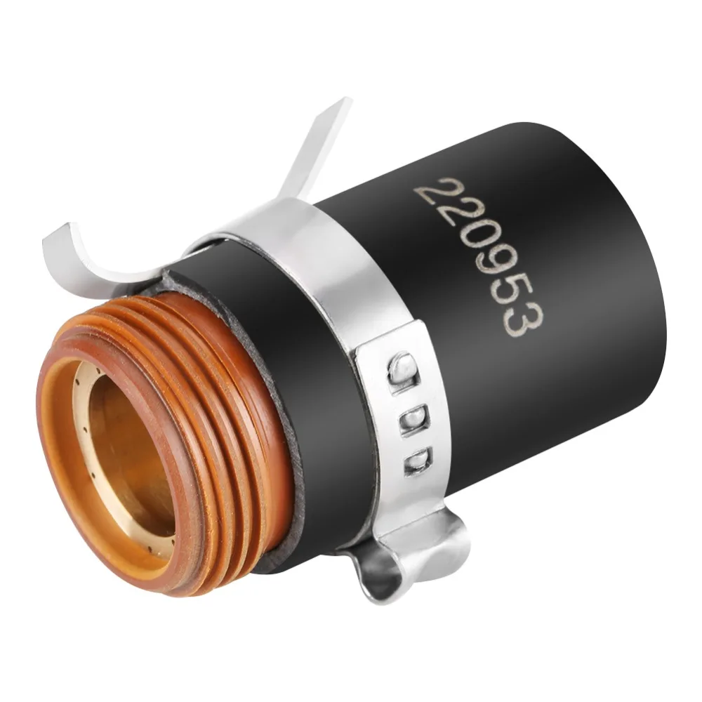 220953 Model Plasma Cutter Swirl Ring Ohmic Contact Cap Copper Plasma Cutter Accessory Black Retaining Cap