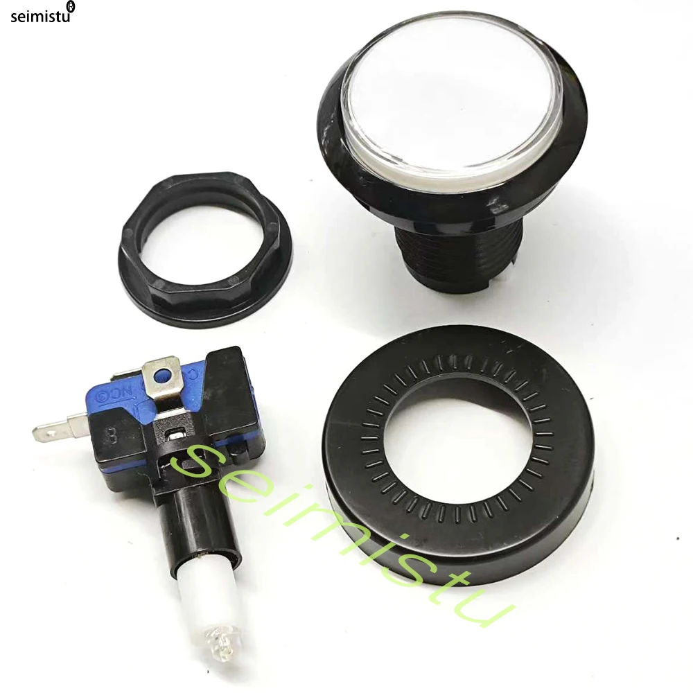 1 stücke 45mm Push Button Arcade-Taste Led Micro Schalter 12V Power-Taste Schalter Set Grün/gelb/Rot/Weiß/Blau – Detail 5