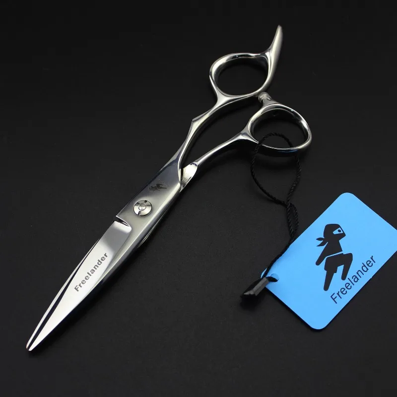 6 Inch Hair Tesoura De Cabeleireiro Profissional Barber Scissors Barbearia Hairdressing Scissors Left Hand Willow Slice Scissors