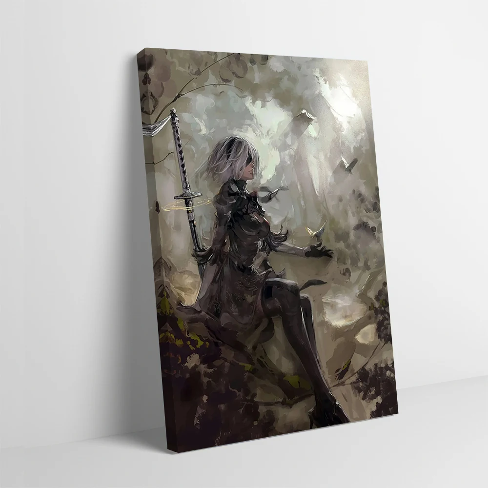 2B - Nier: Automata Stampa Poster Immagini Personalizzabili Wall Art Canvas Painting Regalo Per La Decorazione D'interni Room Wand Deko