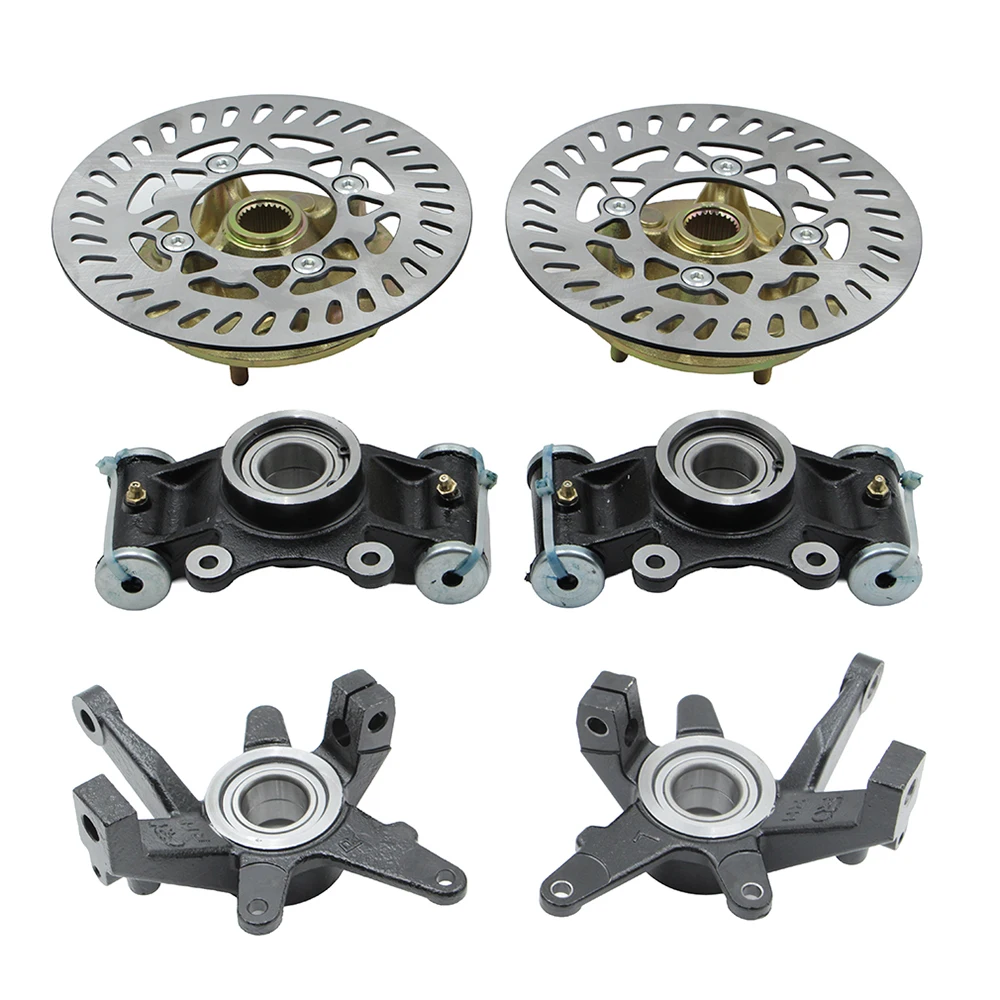 ATV Front and Rear steering knuckle wheel hub brake disc rotor kit suitable for 300cc -500cc 4WD four-wheel ATV off-road vehicle