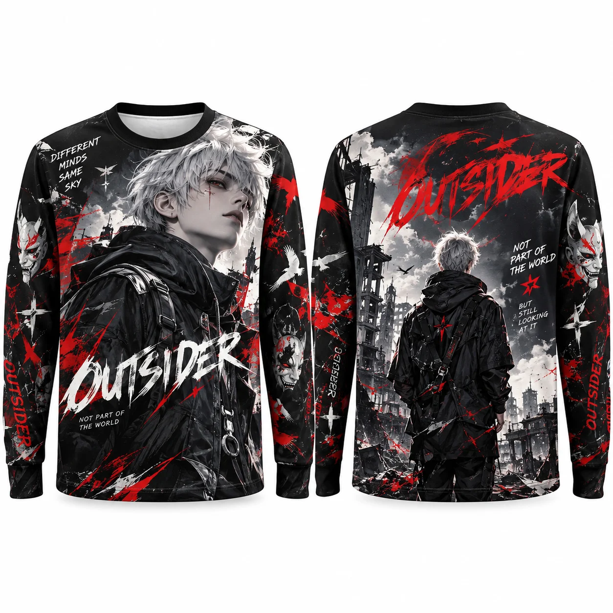 Mens Fashion Summer - 2027 New Men 3D Print Long